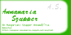 annamaria szupper business card